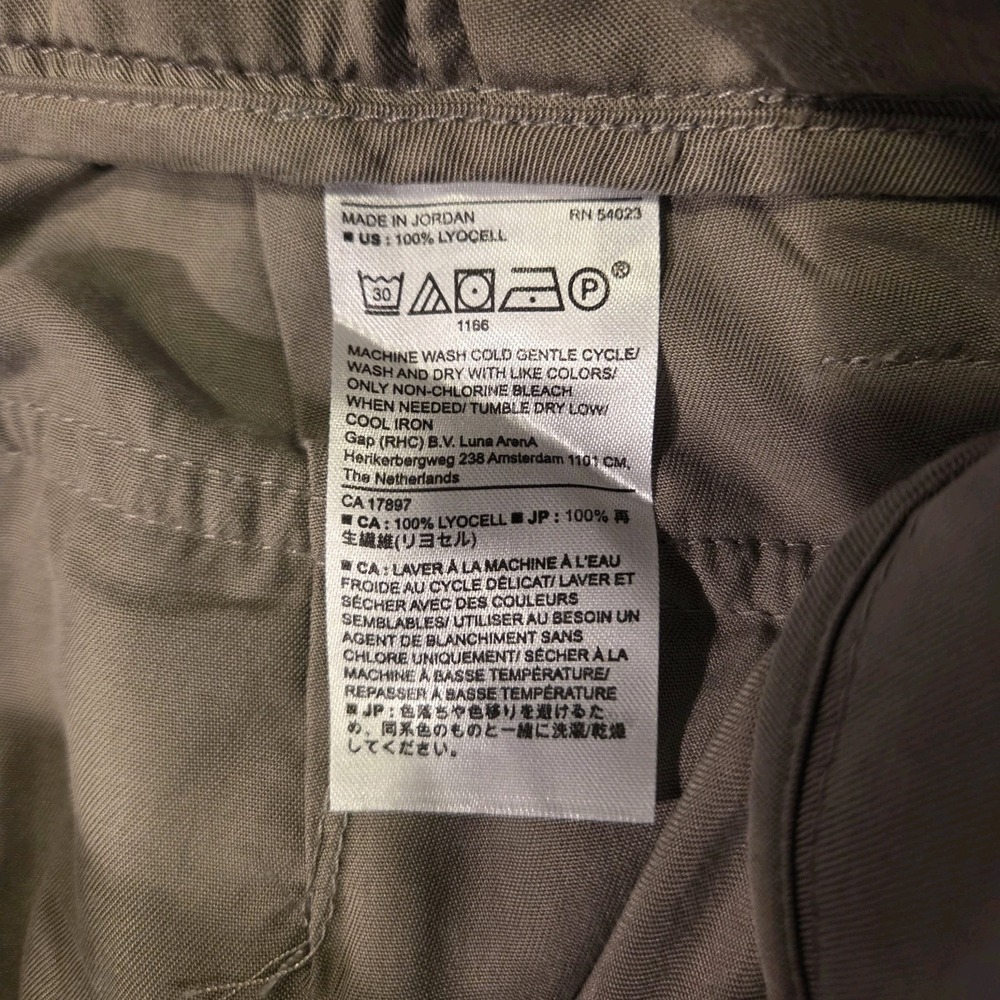 Banana Republic Paperbag Waist Cropped Tapered Leg Pants, Women's Size 12 Petite - Picture 4 of 10
